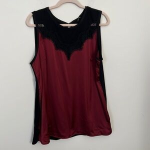 RW & CO l Lace Trimmed Tank NWT